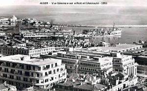 Alger - Vue  Generale sur Port et Amiraute - 1955